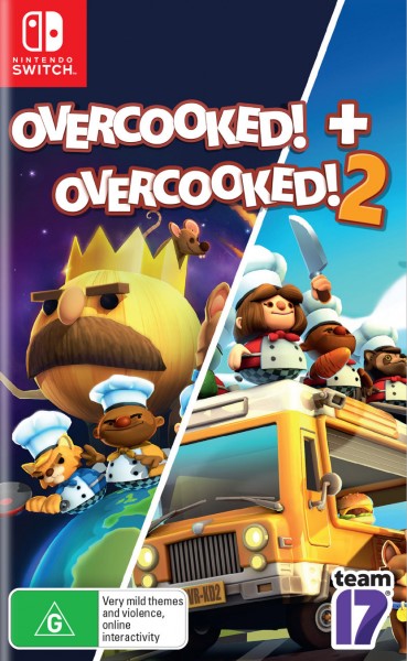  Overcooked & Overcooked 2 (Double Pack)  Switch 